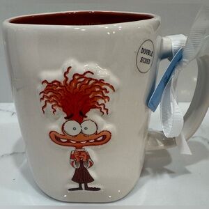 RAE DUNN DISNEY PIXAR “INSIDE OUT 2” COFFEE MUG W/3D ANXIETY “I’M FINE” NEW